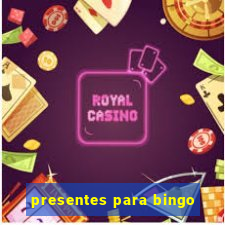 presentes para bingo